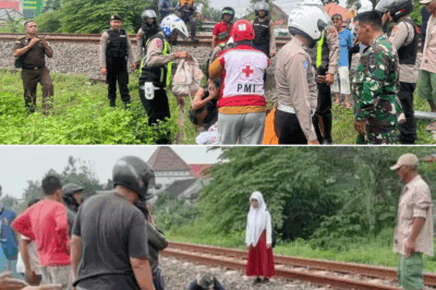 NYAWA MELAYANG di perlintasan tanpa palang pintu… Siswi SD tewas tertabrak KA Sancaka saat pulang sekolah.