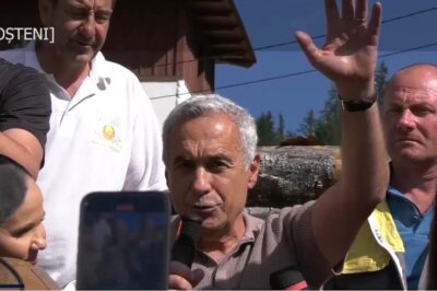 Operațiune eșuată. Călin și Cristela Georgescu au plecat din Broșteni după câteva ore în care mai mult s-au filmat și au blocat zona
